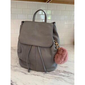 🆕Women Grey 2 Casual Genuine Leather Handbags Backpack Purse Shoulder Bags